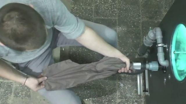 Установка для задувки курток пуховиков с дозатором