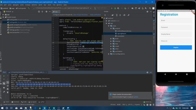 Firebase Authentication in Flutter 1, flutter video tutorial in English, part 34 смотреть онлайн