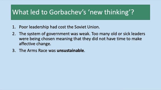 Cold War Key Topic 3, Lesson 2 - Gorbachev's New Thinking смотреть онлайн