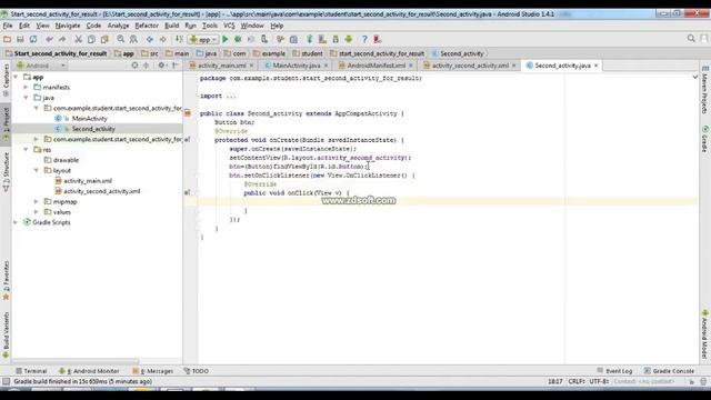 How get Data from second Activity and Display it смотреть онлайн