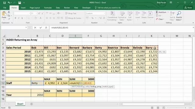 Use Excel's INDEX Function to Return an Array Vs Value смотреть онлайн