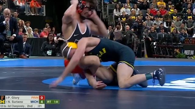 Nick Suriano vs. Pat Glory: 2022 NCAA wrestling championship final (125 lb.) смотреть онлайн