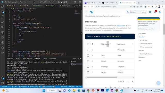 Next Js Invoice App With Strapi Part Mui Grid Integration #nextjs #strapi #headlesscms смотреть онлайн