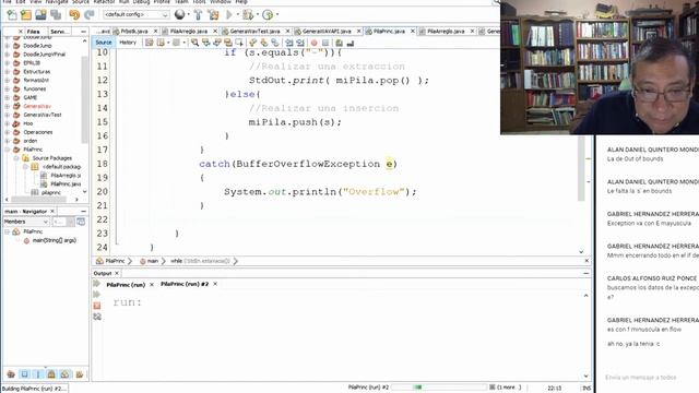 Estructuras de datos,. Pila con excepciones смотреть онлайн