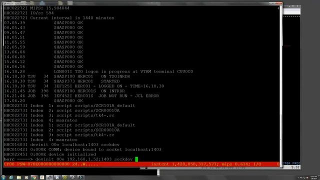Printing from Hercules and IBM MVS 3.8 - or any other OS - M39 смотреть онлайн