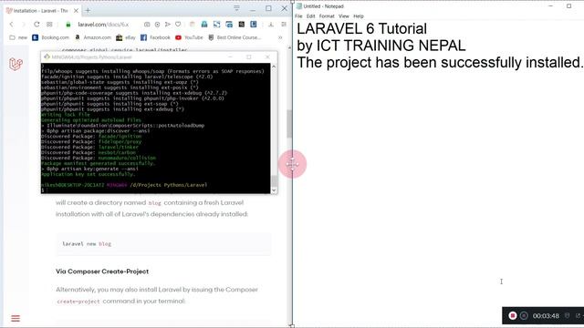 Laravel 6 tutorial easy installation смотреть онлайн