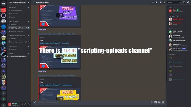 I Made A Roblox Scripting Discord Server смотреть онлайн