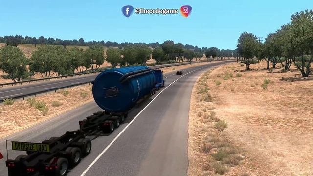 GIANT LOAD Transport - American Truck Simulator - Steering Wheel and Shifter Gameplay смотреть онлайн