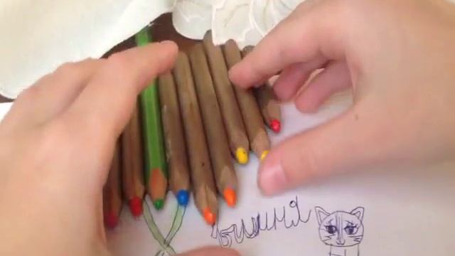 Мы рисуем вишню и котика?котик ?вишня-9# смотреть онлайн