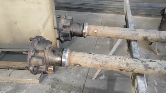 Ось для прицепа под Газелевские колеса смотреть онлайн