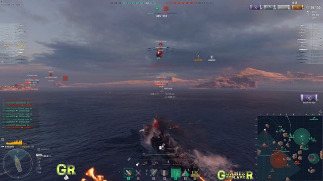 World of Warships Goliath Replay - 4 Kills 259.5K DMG(Patch 12.8.0) смотреть онлайн