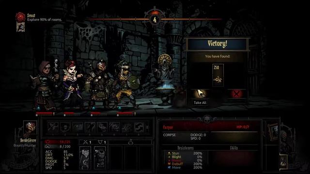 Darkest Dungeon - Week 2 - Shieldbreaker, Bounty Hunter, Courtesan & Vestal in the Ruins смотреть онлайн