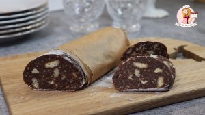 Вспомним детство золотое! ШОКОЛАДНАЯ КОЛБАСА из ПЕЧЕНЬЯ и КАКАО – рецепт без сгущенки