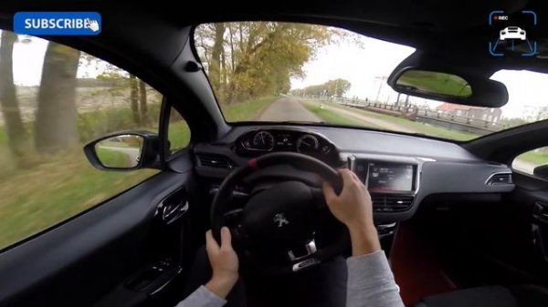 POV Peugeot Sport 208 GTi GREAT! Acceleration Sound Test Drive