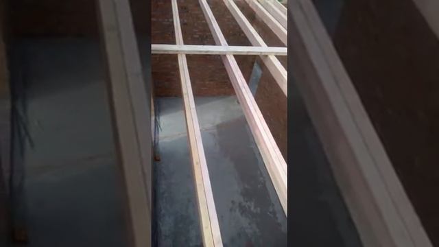 Монтаж потолочных балок 2 х скатной кровли смотреть онлайн