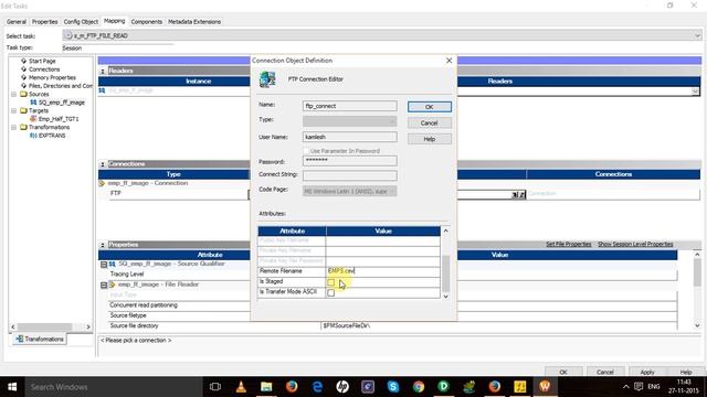 How to load data from a file located in ftp server to the target table in informatica. смотреть онлайн
