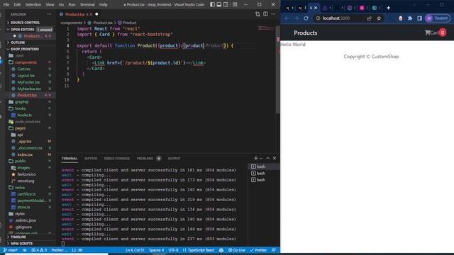 Build The Frontend For Our Shopping App with NextJS, GraphQL | Fully-Typed End-To-End! смотреть онлайн