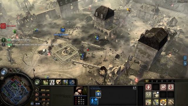 Company of Heroes - Europe at War - Ramelle Bridge Defense - Saving Private Ryan Final Battle Scene смотреть онлайн