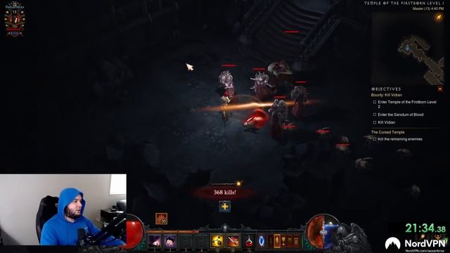 Diablo 3 Massacre Leveling 700+ Kill Streak Temple of the Firstborn смотреть онлайн