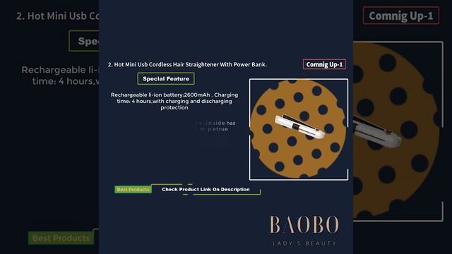 Mini Cordless Hair Straightener смотреть онлайн