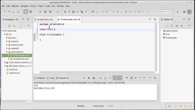 Inclusion Polymorphism (Inheritance and Subtyping using Scala) смотреть онлайн
