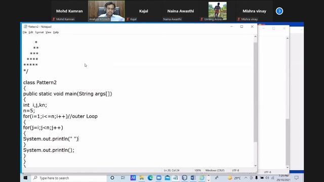 Java Videos 29/10/2021 part-1 смотреть онлайн