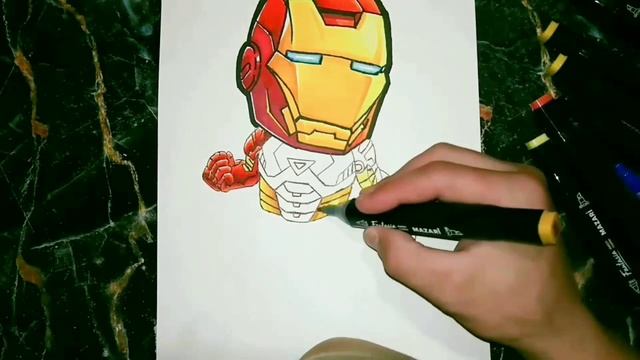 Как рисовать железного человека