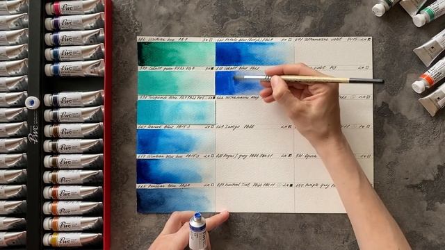 Обзор 51 краски PWC ShinHan Art | Корейская акварель