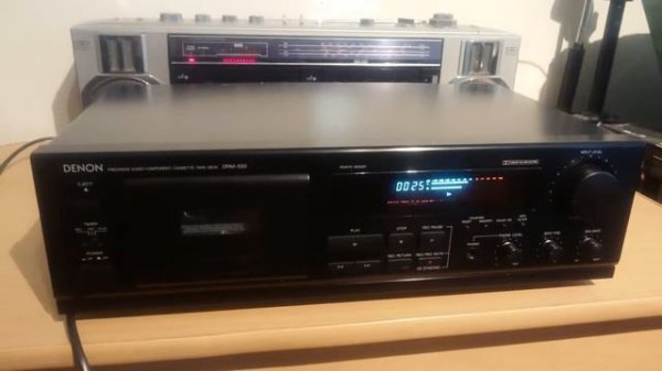 Denon DRM-550 Cassette Tape Deck Dolby B-C - Demo