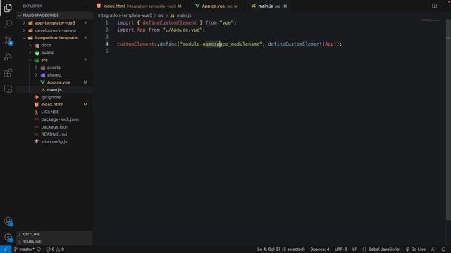 How to use Fluidspace integration template | VueJS | GitHub смотреть онлайн