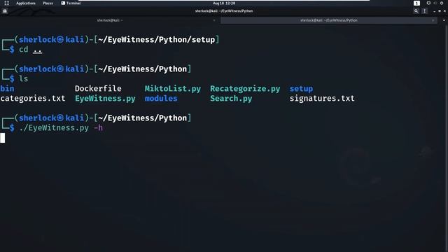 Install EyeWitness on Kali Linux смотреть онлайн