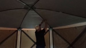 Просторный шатёр - палатка Skyman 6601 обзор и сборка