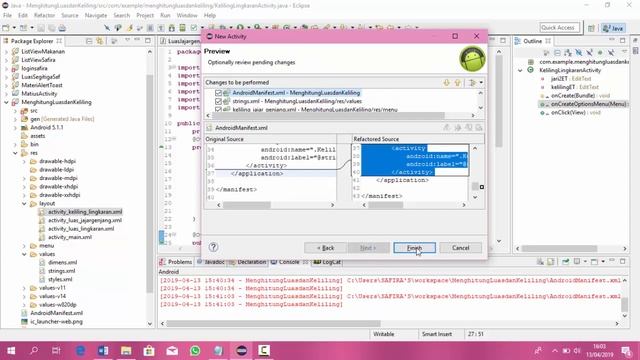 TUTORIAL MEMBUAT APLIKASI ANDROID SEDERHANA MENGGUNAKAN APLIKASI JAVA (ECLIPSE LUNA) смотреть онлайн