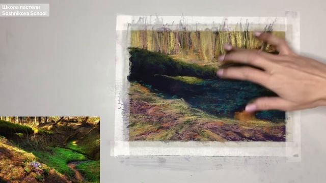 Весенний лес. Урок пастельной живописи для начинающих смотреть онлайн