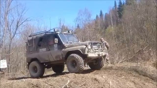 off-road. SUVs on the road. UAZ. 4x4. спуск с горы. разведка боем. 9. 05. 2015. №1. смотреть онлайн
