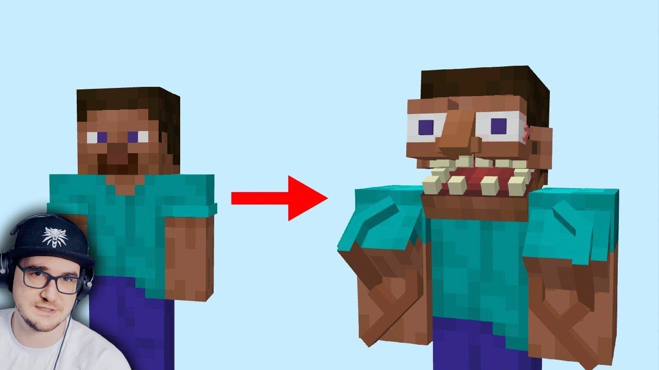 Сделал СТИВА из МАЙНКРАФТА - РЕАЛИСТИЧНЫМ ► I made Minecraft Steve realistic | Реакция смотреть онлайн