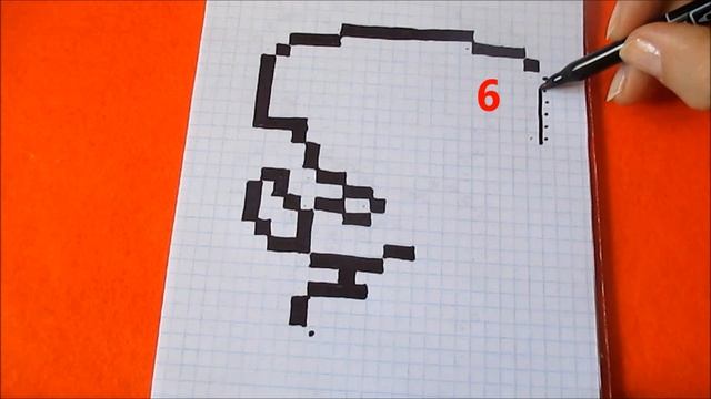 Коала Как нарисовать по клеточкам в тетради Koala How to draw pixel art in boxes смотреть онлайн