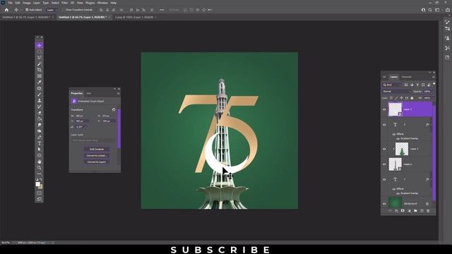 14 August Poster Design For Social Media | Independence Day Photoshop Tutorial