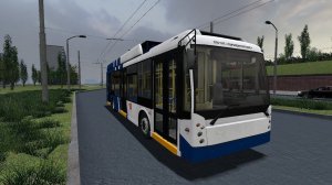 Долгожданный Trolleybus FS! Полосатик на линии.