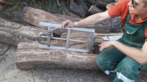 Приспособление для продольного распила бензопилой (пилорама из бензопилы) alaskan mill.