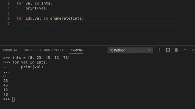 Access the index in a for loop in #python смотреть онлайн