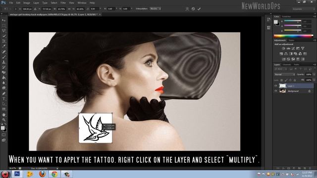Adobe Photoshop CS6 - Tattoo Tutorial [ Digital Tattoos ] смотреть онлайн