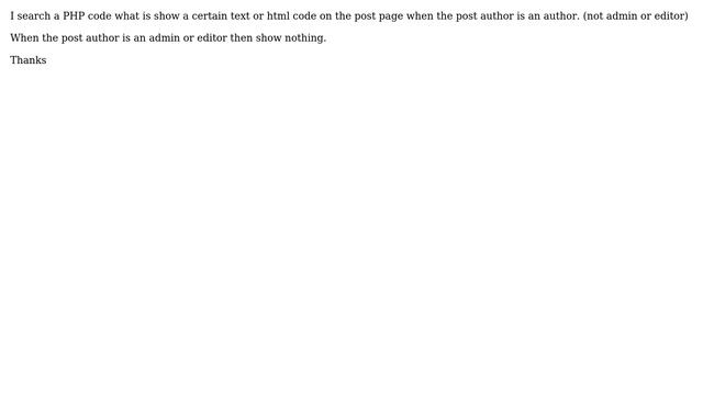 Wordpress: Show a text if the post has written by author user role in Wordpress смотреть онлайн