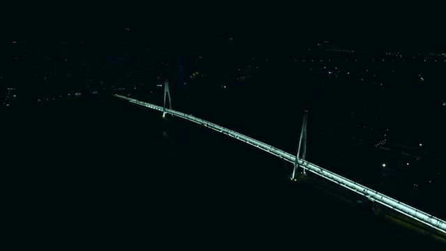 Ночная аэросъемка - Мост за ТРЦ Вегас | phantosmo смотреть онлайн