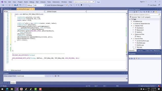 Draw a simple Circle using ObjectARX 2022 and C++ смотреть онлайн