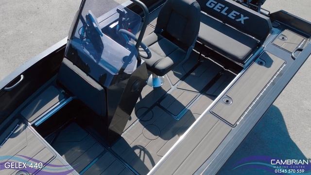 Gelex 440 Aluminium Fishing Boat At Cambrian Marine Centre, Wales