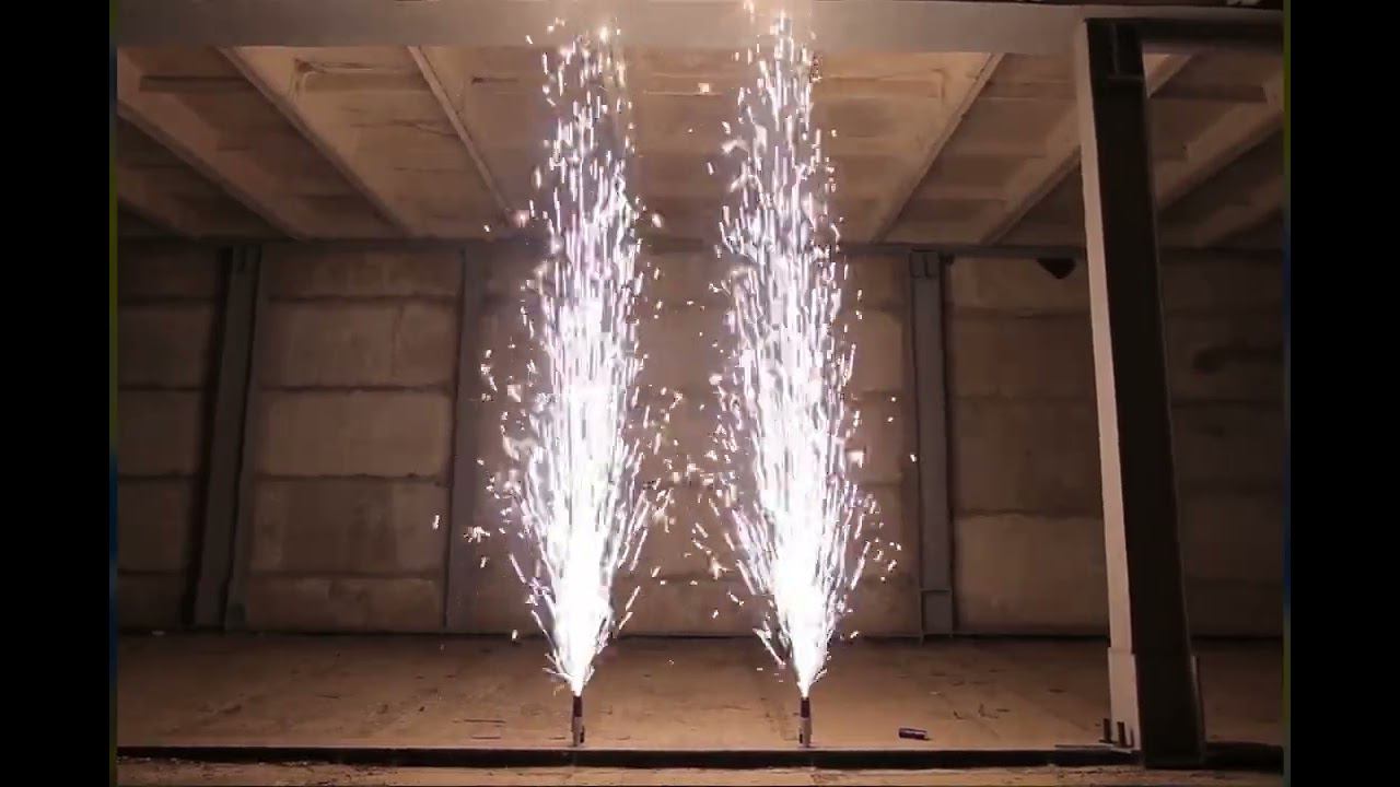 Фонтан пиротехнический 5 м 60 сек серебро ФС5-60 на праздники и свадьбы, для дорожки из фонтанов смотреть онлайн