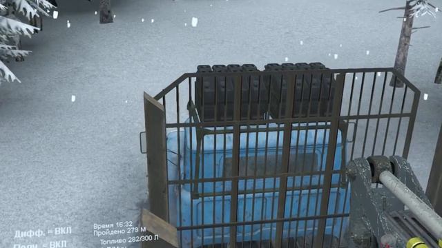 SpinTires Обзор карты Последствие снегопада смотреть онлайн