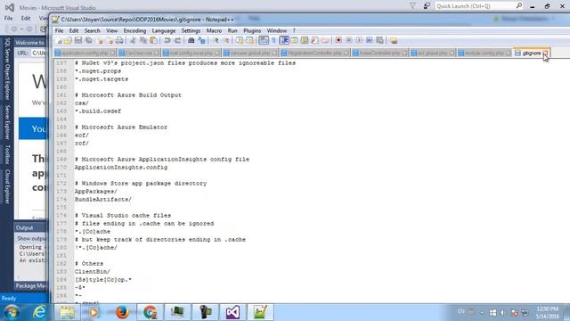 Working with Git and GitHub in Visual Studio. ASP.NET MVC 1/2 смотреть онлайн
