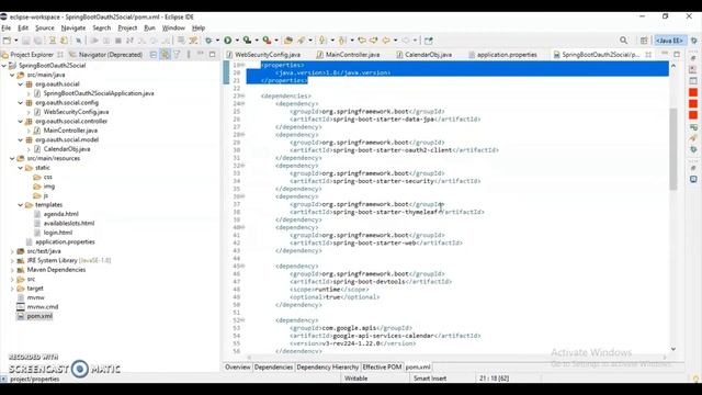 Spring Boot oAuth2 Security - Login with Google Account and Show Calendar Events смотреть онлайн